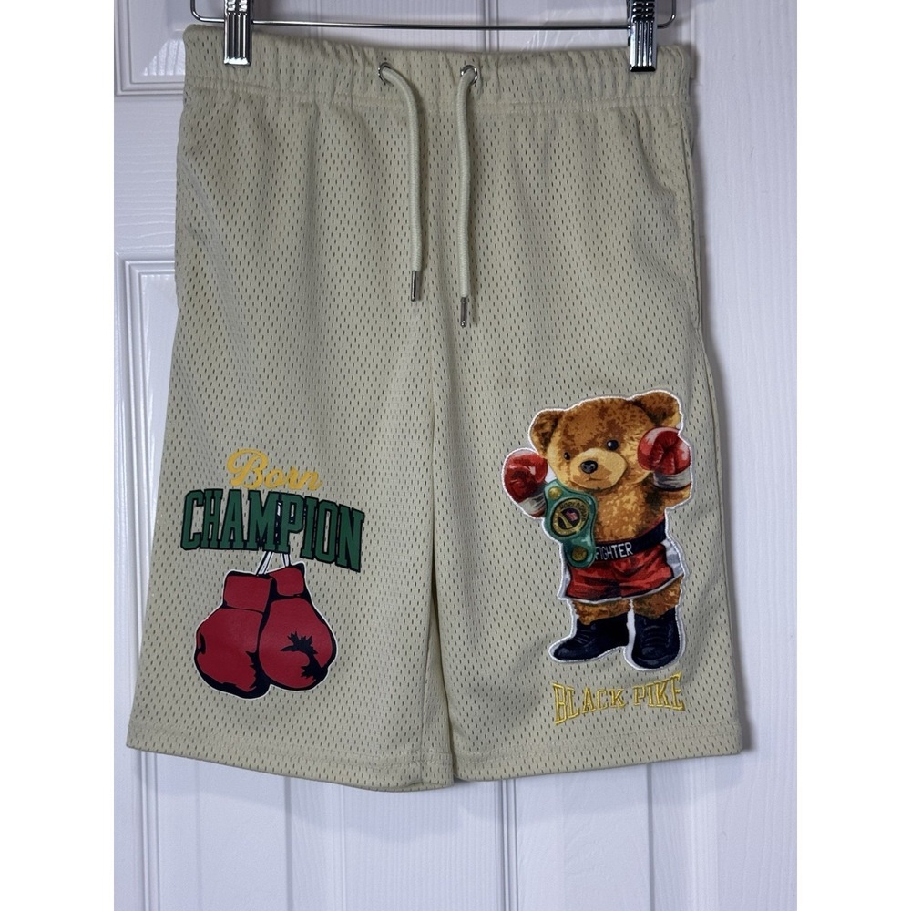 Black Pike Teddy Bear‎ Basketball Shorts Bots 14 16 Born Champion